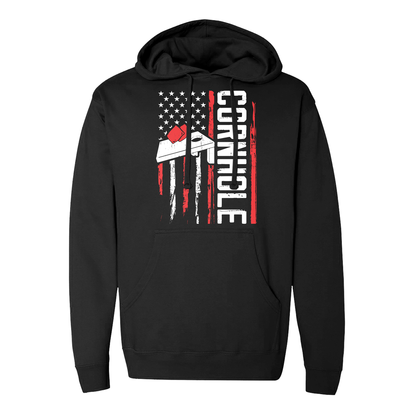 Cornhole Flag Comfortable Hoodie