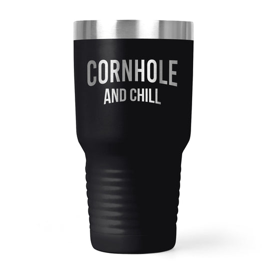 Cornhole & Chill Engraved 30oz Tumbler